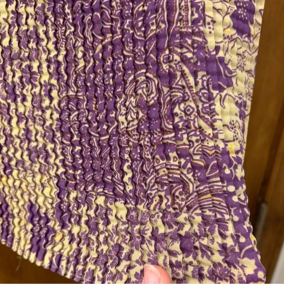 Stretchy y2k crinkle pleated top, medium - Picture 3 of 8